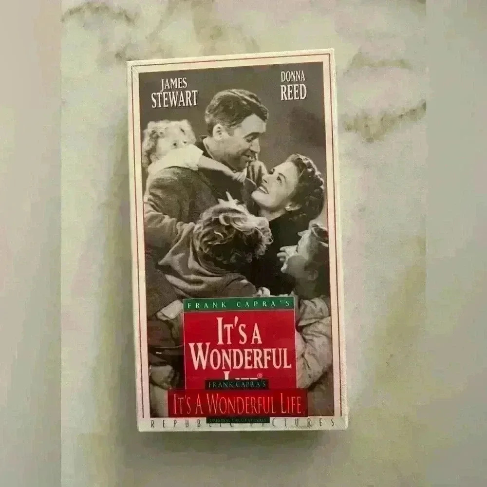 New sealed in plastic VHS It’s a Wonderful Life excellent unopened condition.